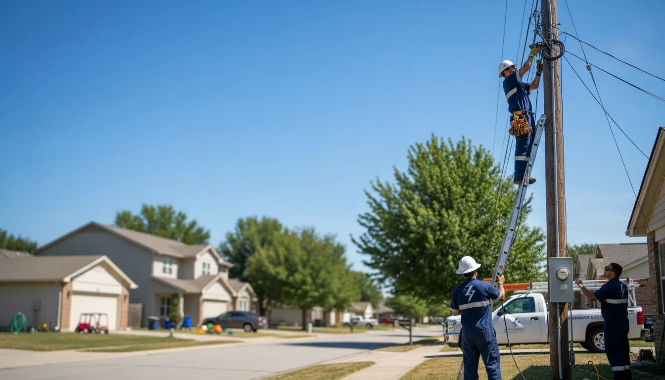 Residential electrician providing installation services in Turner, AR
